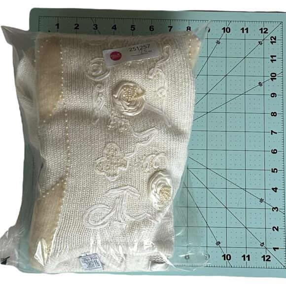 Vintage Sweater Womens Size Large Retro Glam Golden Girls Blanche Cottage Twee - Picture 8 of 8